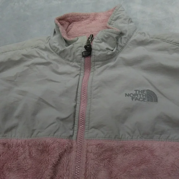 The North Face Jacket Youth XL Pink Interchange Fuzzy Fleece Full Zip Outdoor - Picture 8 of 16